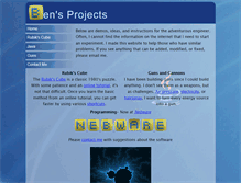 Tablet Screenshot of bensprojects.com